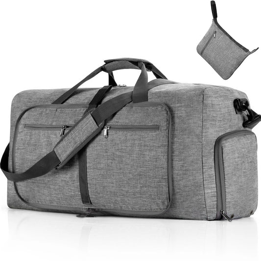 Gym Bag with Shoe Compartment Carry on Luggage Travel Bag Sports Bag Duffle Bag for Men and Women Foldable and Expandable